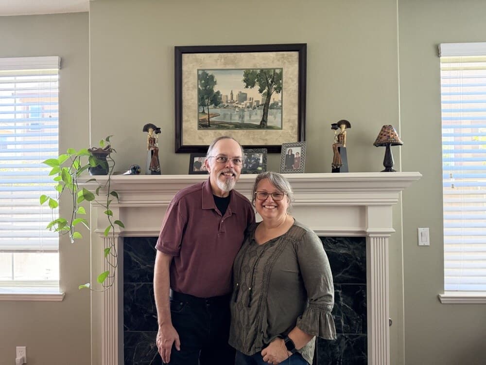 Robin Cole with her husband Henry in Tracy
